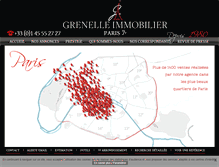 Tablet Screenshot of grenelle-immobilier.com